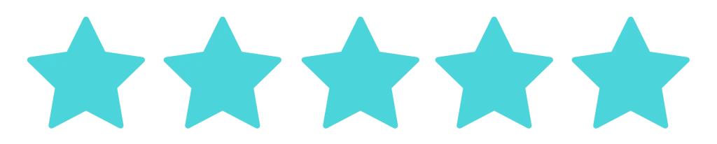 5 Stars Rating (Blue)